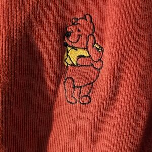 Vintage Disney Store Women's Winnie‎ The Pooh Sweater Long Sleeve V Neck XL Pink